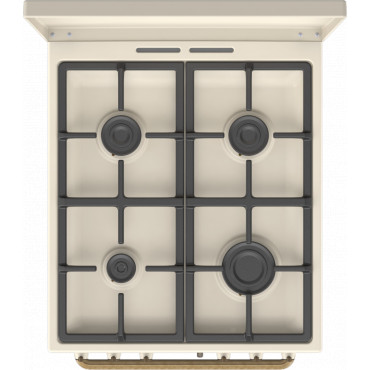 Gorenje Cooker | GKS5B70CLI | Hob type Gas | Oven type Electric | Sandy | Width 50 cm | Depth 59.4 cm | 70 L