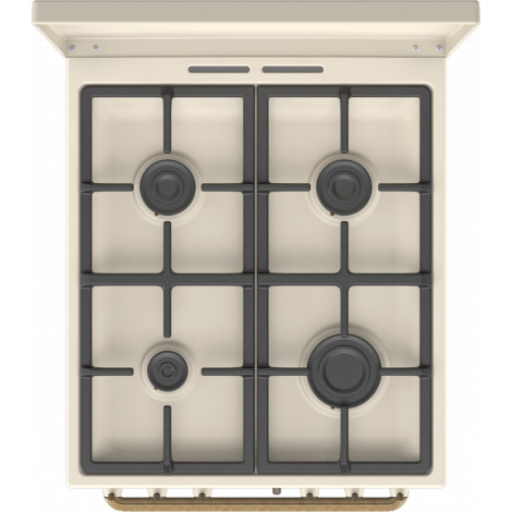 Gorenje Cooker | GKS5B70CLI | Hob type Gas | Oven type Electric | Sandy | Width 50 cm | Depth 59.4 cm | 70 L
