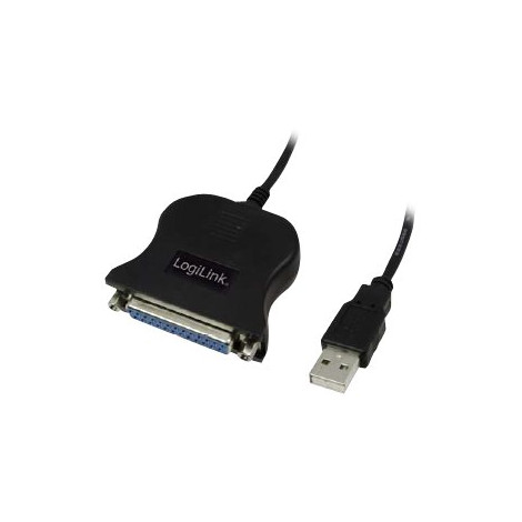 Logilink | USB 2.0 adapter to Paralel (LPT) DB25 , 1,8m | USB-A to LPT USB A male | DB25