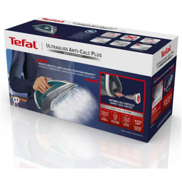 TEFAL | Steam Iron | Ultragliss Plus FV6842 | Steam Iron | 2800 W | Continuous steam 50 g/min | Steam boost performance 260 g/mi