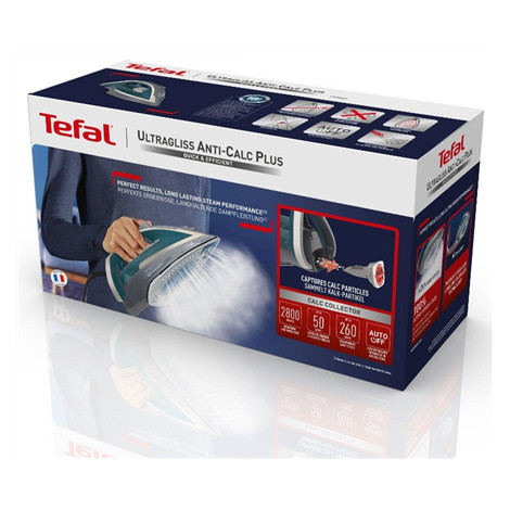 TEFAL | Steam Iron | Ultragliss Plus FV6842 | Steam Iron | 2800 W | Continuous steam 50 g/min | Steam boost performance 260 g/mi