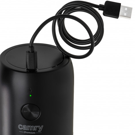 Camry Cordless USB Electric Coffee Grinder | CR 4302 | 25 W | Coffee beans capacity 25-30 g | Black