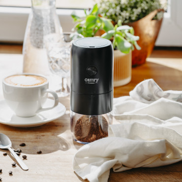 Camry Cordless USB Electric Coffee Grinder | CR 4302 | 25 W | Coffee beans capacity 25-30 g | Black