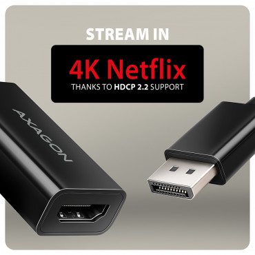 AXAGON RVD-HI20N DisplayPort - HDMI 2.0b adapter, 4K/60Hz