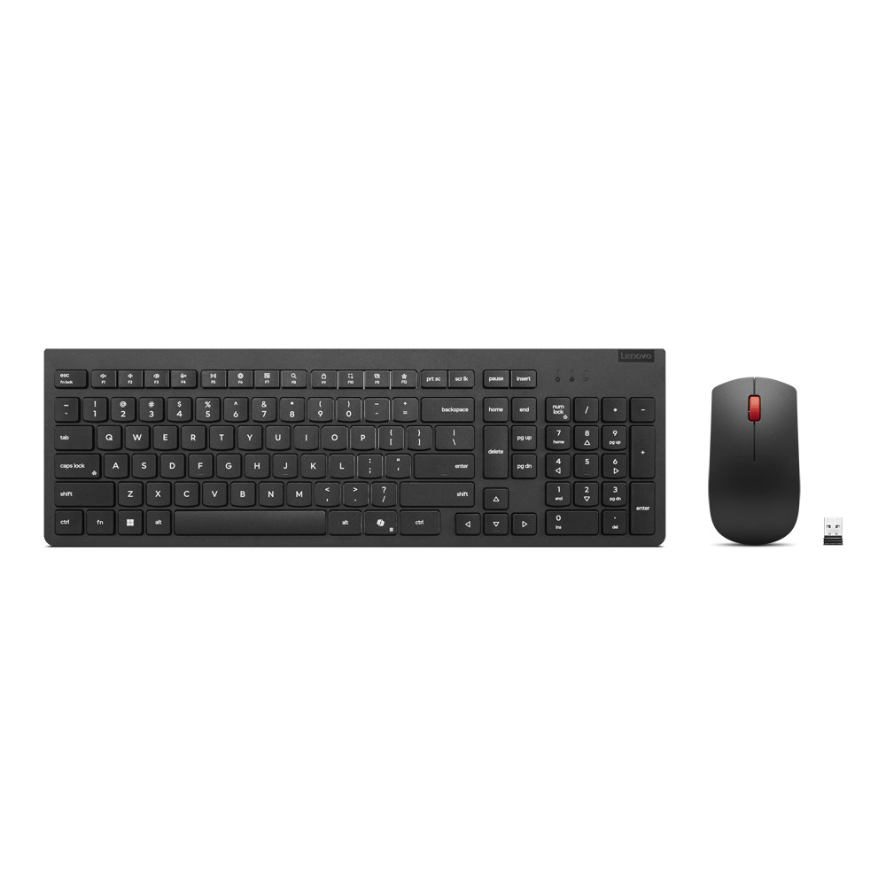 Lenovo Essential | Keyboard and Mouse Combo | Wireless | Russian/Cyrillic | Black | 2.4 GHz