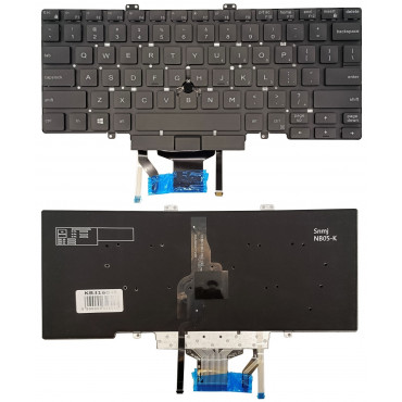 Klaviatūra DELL Latitude 5400, su trackpoint