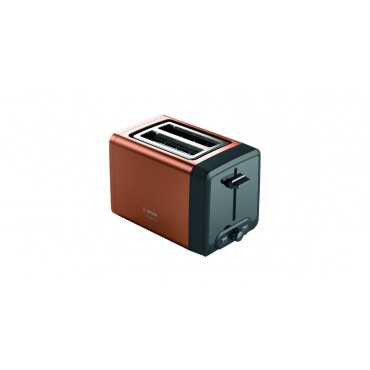 Bosch | DesignLine Toaster | TAT4P429 | Power 970 W | Number of slots 2 | Housing material Stainless Steel | Copper/Black