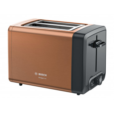 Bosch | DesignLine Toaster | TAT4P429 | Power 970 W | Number of slots 2 | Housing material Stainless Steel | Copper/Black