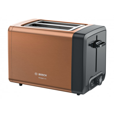 Bosch | DesignLine Toaster | TAT4P429 | Power 970 W | Number of slots 2 | Housing material Stainless Steel | Copper/Black