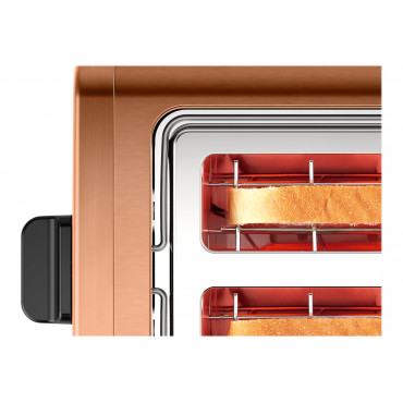 Bosch | DesignLine Toaster | TAT4P429 | Power 970 W | Number of slots 2 | Housing material Stainless Steel | Copper/Black