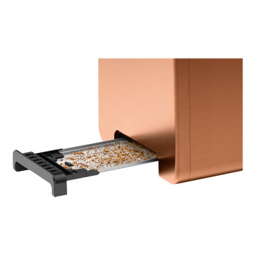 Bosch | DesignLine Toaster | TAT4P429 | Power 970 W | Number of slots 2 | Housing material Stainless Steel | Copper/Black