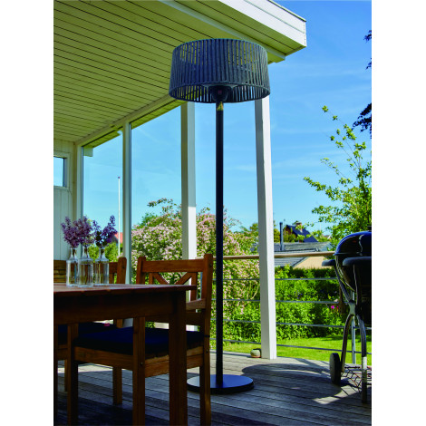 TunaBone Electric Standing Patio Heater, Double clear halogen heating lamps | TB1821SH-01 | Patio heater | 2100 W | Black