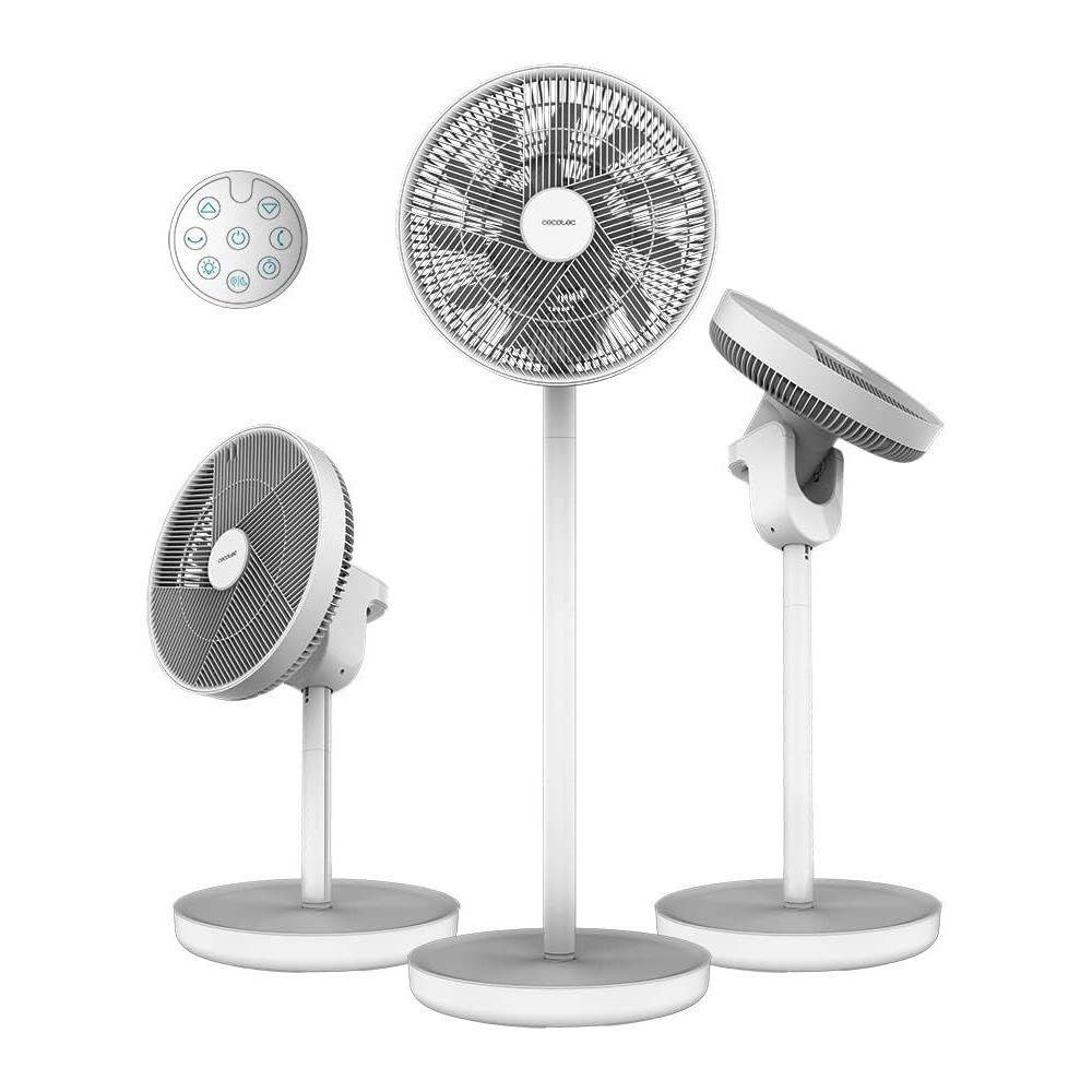 Cecotec EnergySilence 2600 Sunflower Portable | Stand Fan | Diameter 33 cm | Number of speeds 12 | Oscillation | 22 W | Remote c