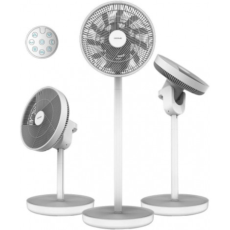 Cecotec EnergySilence 2600 Sunflower Portable | Stand Fan | Diameter 33 cm | Number of speeds 12 | Oscillation | 22 W | Remote c
