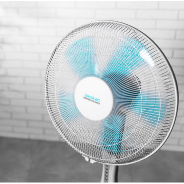 Cecotec EnergySilence 530 Power Connected | Stand Fan | White | Diameter 40 cm | Number of speeds 3 | Oscillation | 50 W | Remot