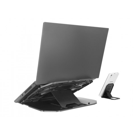 Lenovo | 2-in-1 Laptop Stand | 15 " | Black | 305 x 285 x 35 mm | 1 year(s)