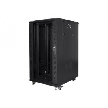 Lanberg | Rack cabinet 19" free-standing 22U/600x800 (flat pack) | FF01-6822-12B | Black