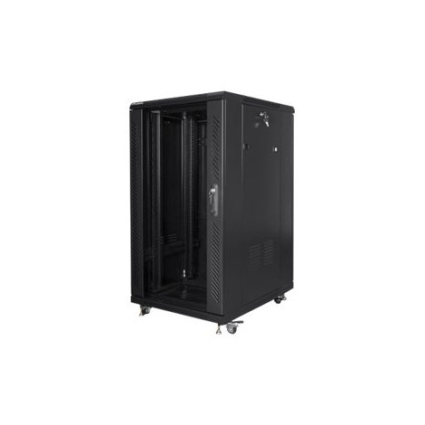 Lanberg | Rack cabinet 19" free-standing 22U/600x800 (flat pack) | FF01-6822-12B | Black