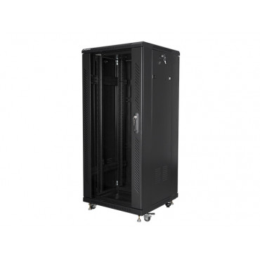 Lanberg | Rack cabinet 19" free-standing 27U/600x600 (flat pack) | FF01-6627-12B | Black