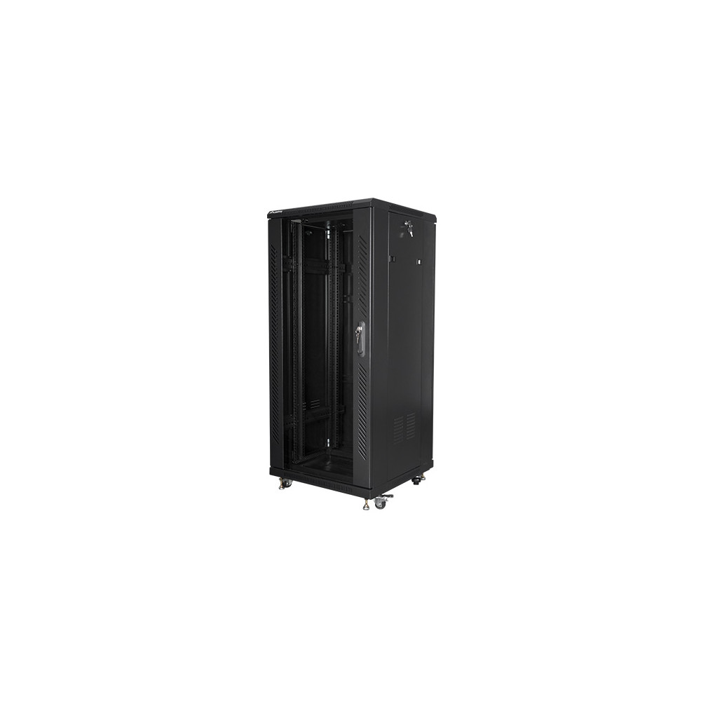 Lanberg | Rack cabinet 19" free-standing 27U/600x600 (flat pack) | FF01-6627-12B | Black
