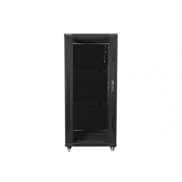 Lanberg | Rack cabinet 19" free-standing 27U/600x600 (flat pack) | FF01-6627-12B | Black