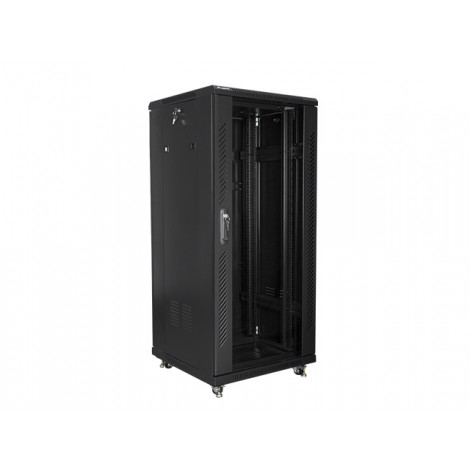 Lanberg | Rack cabinet 19" free-standing 27U/600x600 (flat pack) | FF01-6627-12B | Black