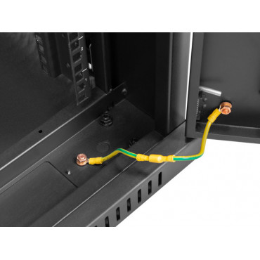 Lanberg | Rack cabinet 19" free-standing 27U/600x600 (flat pack) | FF01-6627-12B | Black