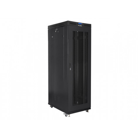 Lanberg | Rack cabinet 19" free-standing 37U/800x1000 (flat pack) with glass door lCD V2 | FF01-8037-23BL | Black