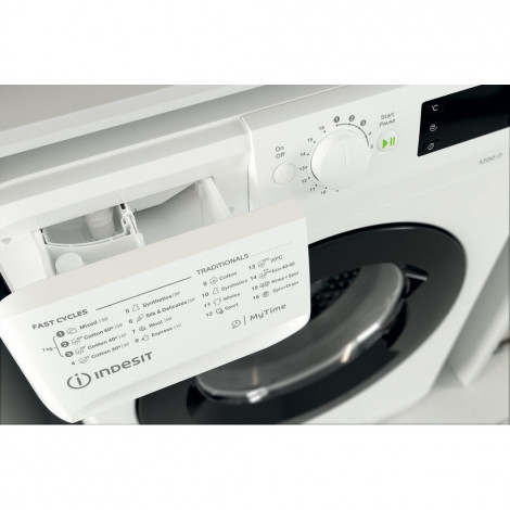 INDESIT | Washing machine | MTWE 71252 WK EE | Energy efficiency class E | Front loading | Washing capacity 7 kg | 1200 RPM | De