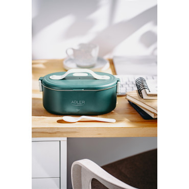 Adler | Electric lunch box with thermal bag | AD 4522 | 0.8 L | Plastic/Stainless steel | Green | Lid included