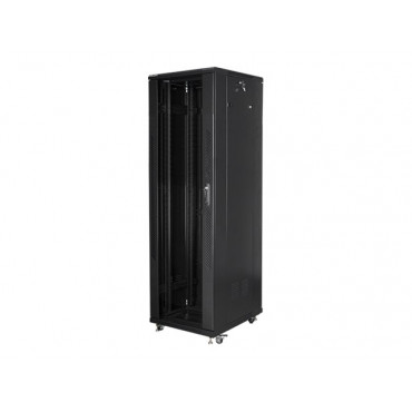 Lanberg Rack cabinet 19" free-standing 42U/600x1000 (flat pack) with mesh door lCD V2, black | Lanberg