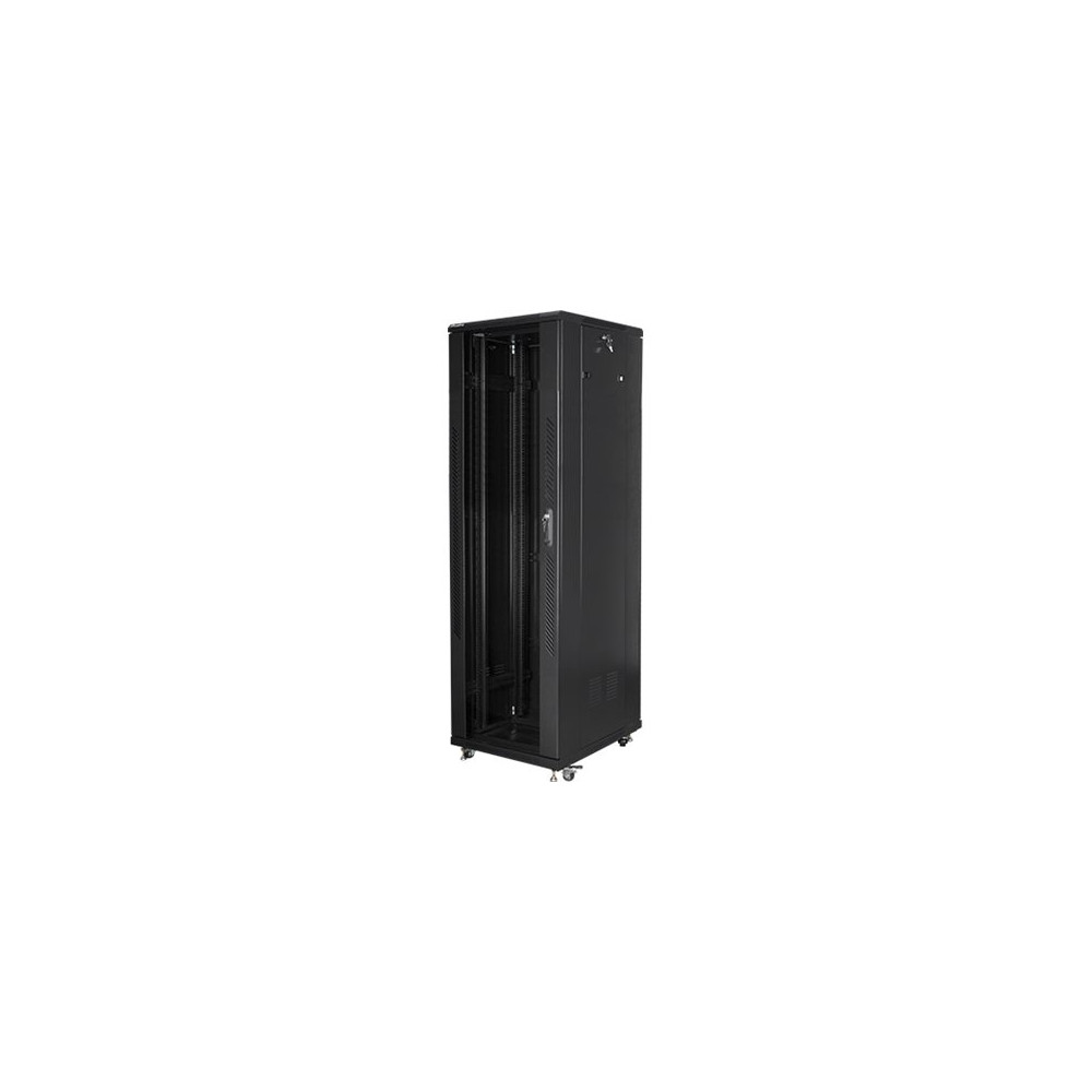 Lanberg Rack cabinet 19" free-standing 42U/600x1000 (flat pack) with mesh door lCD V2, black | Lanberg