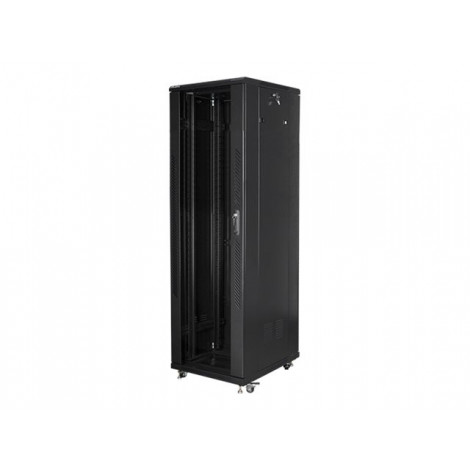 Lanberg Rack cabinet 19" free-standing 42U/600x1000 (flat pack) with mesh door lCD V2, black | Lanberg