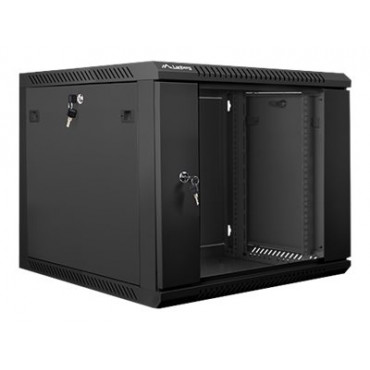 Lanberg Rack cabinet 19" wall-mount 9U/600x600 (flat pack) V2, black | Lanberg