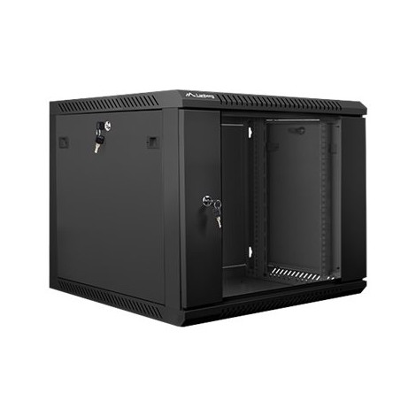 Lanberg Rack cabinet 19" wall-mount 9U/600x600 (flat pack) V2, black | Lanberg