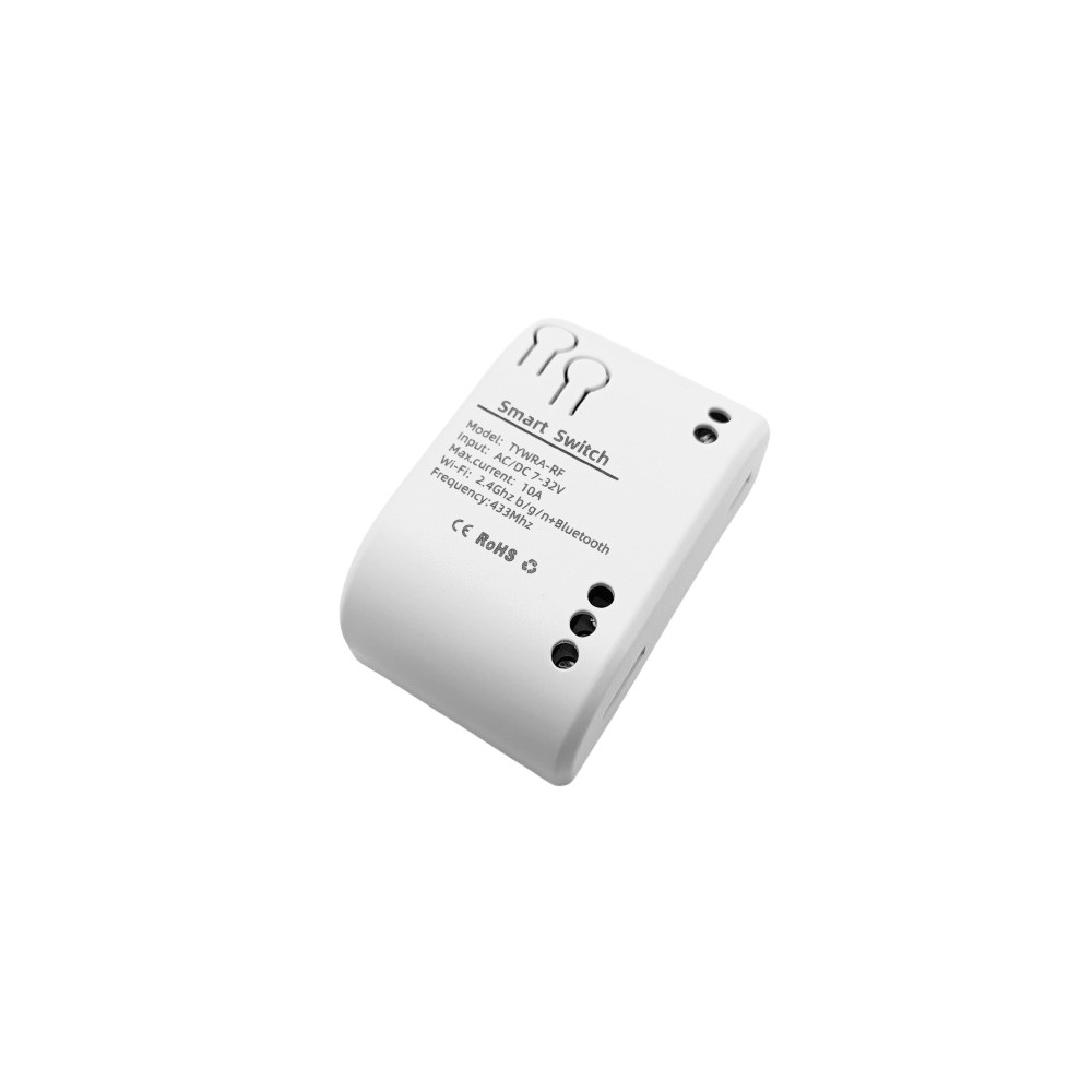 TUYA išmanusis 1 kanalo jungiklis, Wi-Fi, RF, 10A, DC 7-32V