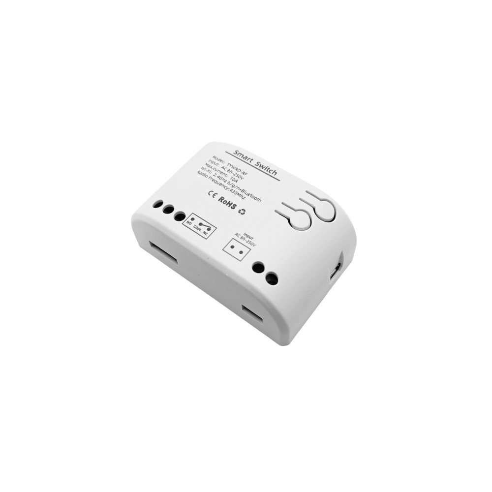 TUYA išmanusis 1 kanalo jungiklis, Wi-Fi, RF, 10A, AC 85-250V