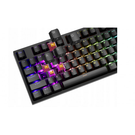 Genesis | THOR 404 | Wired | US | Black | USB Type-A | Outemu Peach Silent