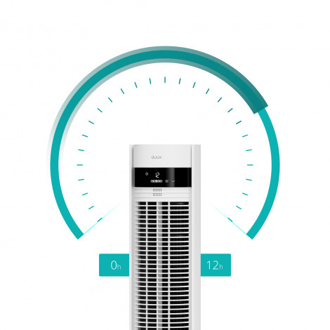 Duux Fan | Elevate | Tower Fan | White | Diameter 29 cm | Number of speeds 12 | Oscillation | 4-40 W