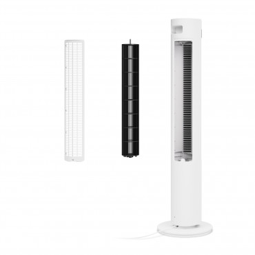 Duux Fan | Elevate | Tower Fan | White | Diameter 29 cm | Number of speeds 12 | Oscillation | 4-40 W