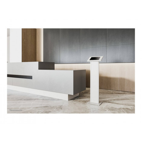 Neomounts FL15-750WH1 Tablet floor stand - lockable (incl. lock) - VESA 75x75 - bolt-down - suitable for various 9.7-11" tablets