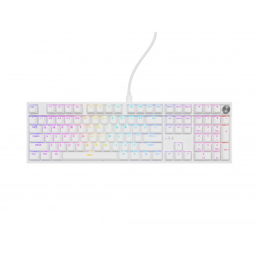 Genesis Thor 404 | Mechanical Gaming Keyboard | Wired | US | White | USB | Gateron Yellow Pro
