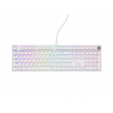 Genesis Thor 404 | Mechanical Gaming Keyboard | Wired | US | White | USB | Outemu Peach Silent