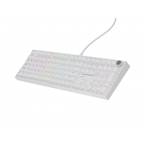 Genesis Thor 404 | Mechanical Gaming Keyboard | Wired | US | White | USB | Outemu Peach Silent