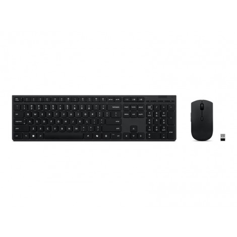 Lenovo Professional | Keyboard and Mouse Combo | Wireless | Russian/Cyrillic | Black | 2.4 GHz, Bluetooth