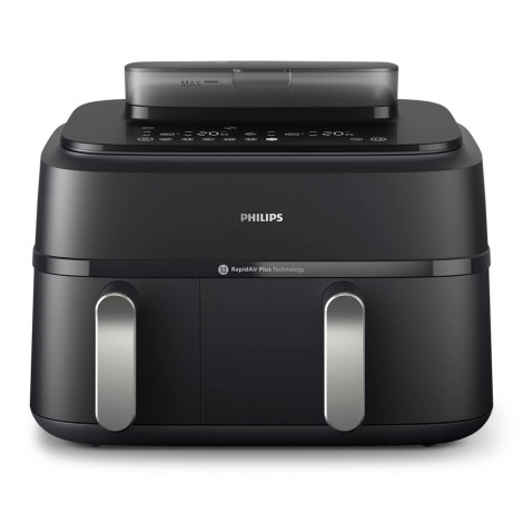 Philips | Dual Basket Airfryer | NA551/00 5000 Series | Power 2750 W | Capacity 9 L | RapidAir Plus and Air Steam | Black