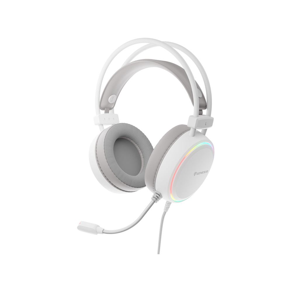 Genesis RGB Gaming Headset | Neon 613 G2 | Wired | Over-ear | Microphone | White