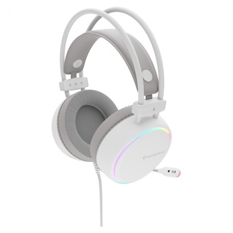 Genesis RGB Gaming Headset | Neon 613 G2 | Wired | Over-ear | Microphone | White
