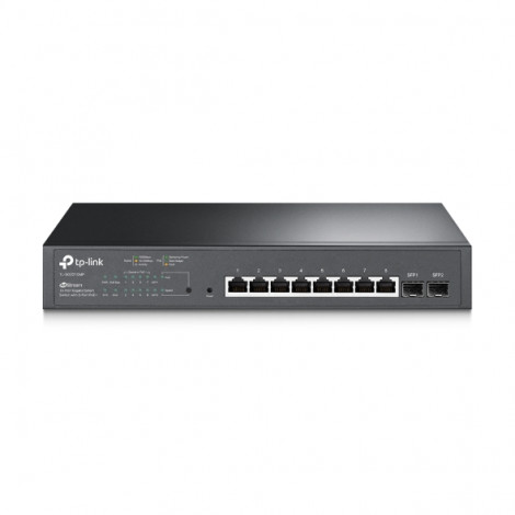 TP-LINK | JetStream 10-Port Gigabit Smart PoE Switch | TL-SG2210MP | Managed L2 | Rackmountable | SFP ports quantity 2 | PoE+ po