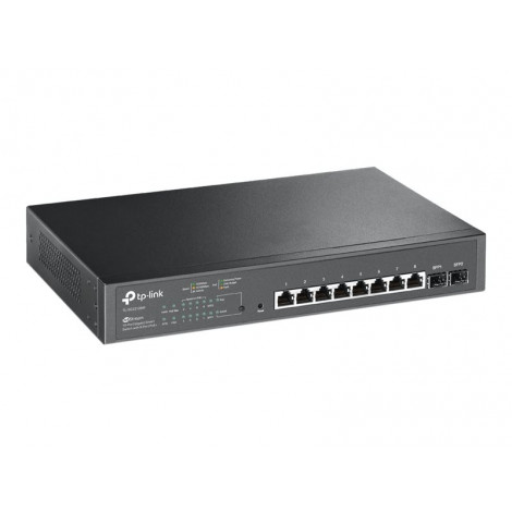 TP-LINK | JetStream 10-Port Gigabit Smart PoE Switch | TL-SG2210MP | Managed L2 | Rackmountable | SFP ports quantity 2 | PoE+ po